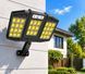 LED-светильник уличный настенный поворотный тройной на солнечной батарее с датчиком движения