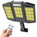 LED-светильник уличный настенный поворотный тройной на солнечной батарее с датчиком движения