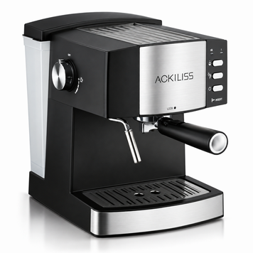 Кофеварка рожковая Ackiliss ACL-113 15 бар для эспрессо и капучино 1.6 л