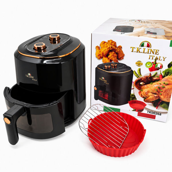 Аэрофритюрница механическая T.K.Line TK00268 8 л 3400 Вт с антипригарным покрытием