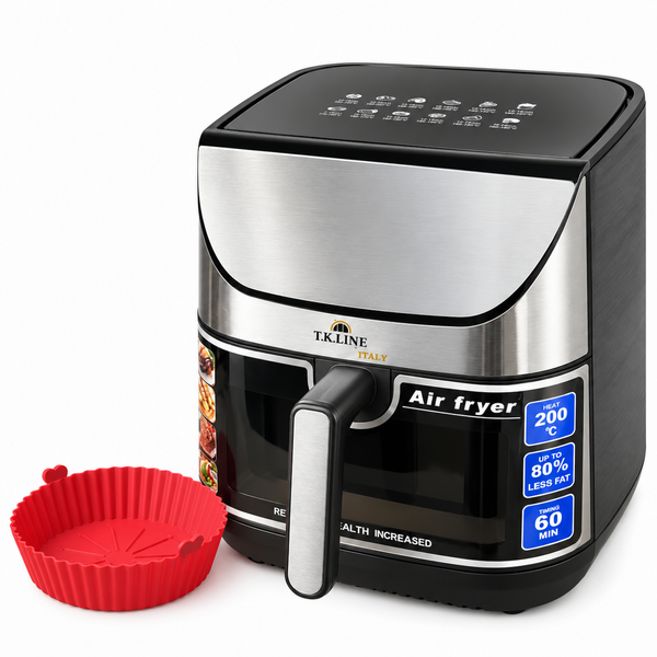 Friteuză multifuncțională T.K.Line TK00265 12 l 4200 W 2 rezistențe cu formă din silicon