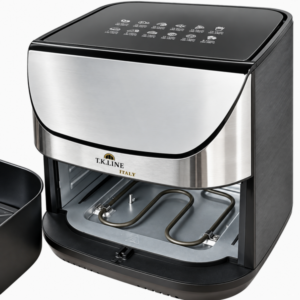 Friteuză multifuncțională T.K.Line TK00265 12 l 4200 W 2 rezistențe cu formă din silicon