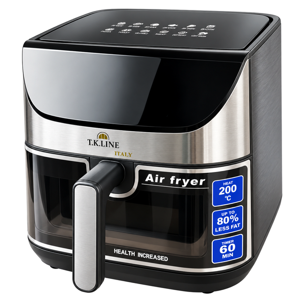 Friteuză multifuncțională T.K.Line TK00265 12 l 4200 W 2 rezistențe cu formă din silicon