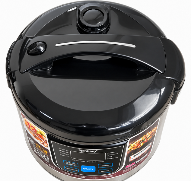 Multicooker cu oală sub presiune Rainberg RB-801 6 l 1500 W 12 programe cu funcție de gătit la abur